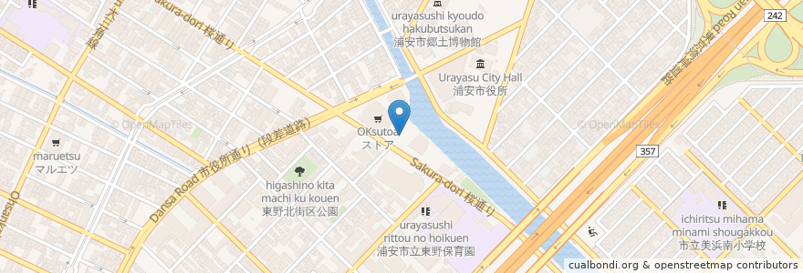 Mapa de ubicacion de タイムズ en Japonya, 千葉県, 浦安市.