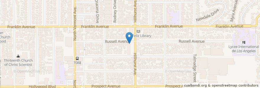 Mapa de ubicacion de Ye Rustic Inn en Amerika Birleşik Devletleri, Kaliforniya, Los Angeles County, Los Angeles.
