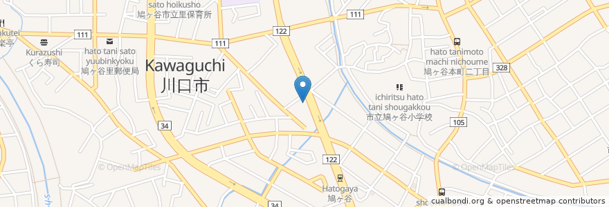 Mapa de ubicacion de ENEOS en ژاپن, 埼玉県, 川口市.