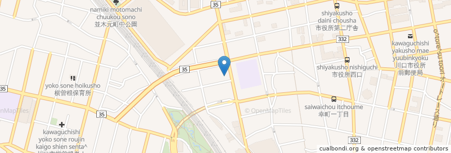 Mapa de ubicacion de ENEOS en Япония, Сайтама, 川口市.