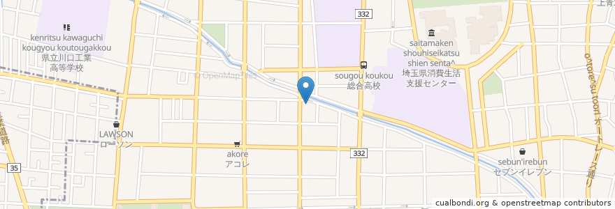 Mapa de ubicacion de ENEOS en Japón, Prefectura De Saitama, 川口市.