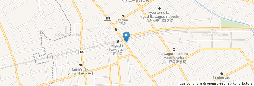 Mapa de ubicacion de モスバーガー en Japonya, 埼玉県, 川口市.