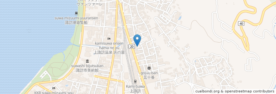 Mapa de ubicacion de トヨタレンタカー en Japan, 長野県, 諏訪市.