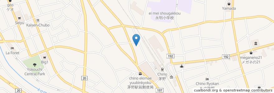 Mapa de ubicacion de Toyota Rent a Car en Japonya, 長野県, 茅野市.