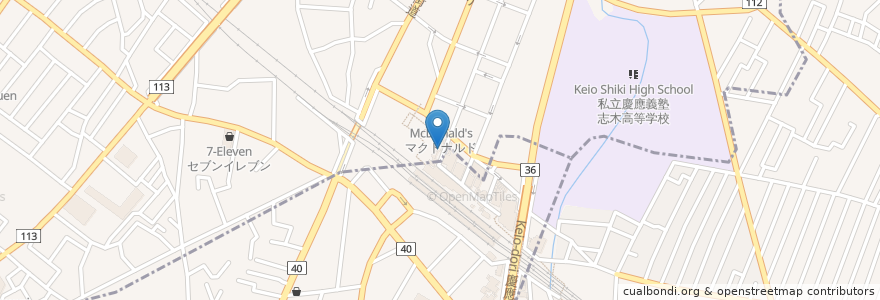 Mapa de ubicacion de モスバーガー en Japonya, 埼玉県.