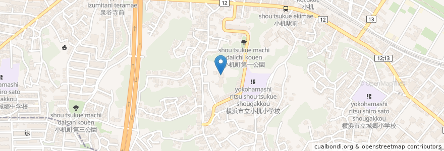 Mapa de ubicacion de 長秀山 本法寺 en Japon, Préfecture De Kanagawa, 横浜市, 港北区.