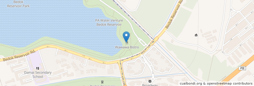 Mapa de ubicacion de Wawawa Bistro en 新加坡, 东南区.
