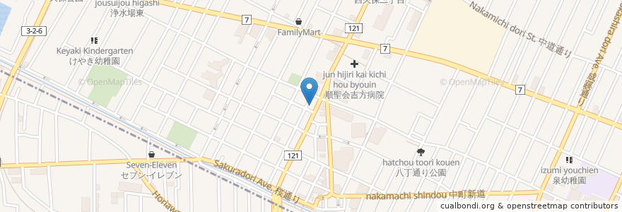 Mapa de ubicacion de CoCo壱番屋 en 日本, 东京都/東京都, 武蔵野市.