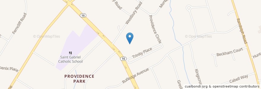 Mapa de ubicacion de Trinity Presbyterian Church en Amerika Birleşik Devletleri, Kuzey Karolina, Mecklenburg County, Charlotte.