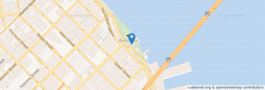 Mapa de ubicacion de Epic Roasthouse en Stati Uniti D'America, California, San Francisco, San Francisco.
