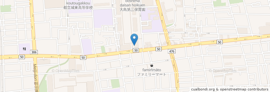Mapa de ubicacion de サイゼリヤ en 日本, 東京都, 江東区.