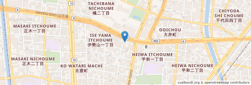 Mapa de ubicacion de Saint Germain en Japonya, 愛知県, 名古屋市, 中区.