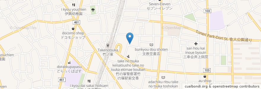 Mapa de ubicacion de DOUTOR en Japon, Tokyo, 足立区.