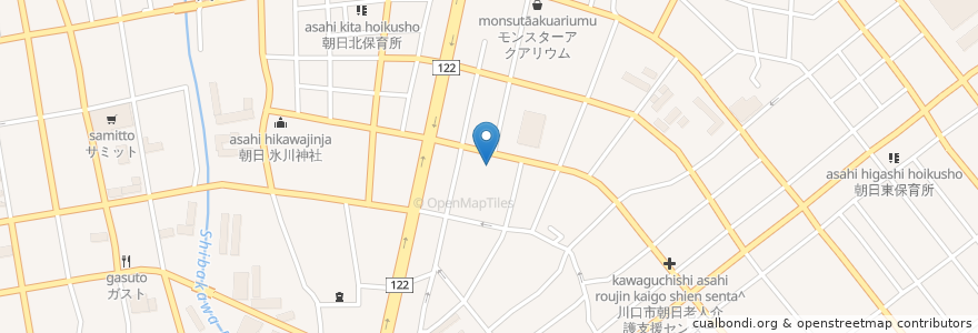 Mapa de ubicacion de ドラッグセイムス en Japão, 埼玉県, 川口市.