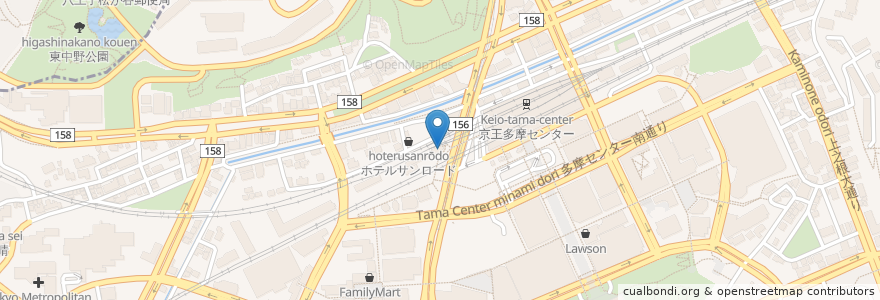 Mapa de ubicacion de ジョナサン en Jepun, 東京都, 多摩市.