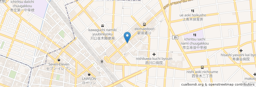 Mapa de ubicacion de オリジン弁当 en 日本, 埼玉县, 川口市.