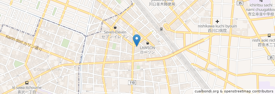 Mapa de ubicacion de オリジン弁当 en Japan, Präfektur Saitama.