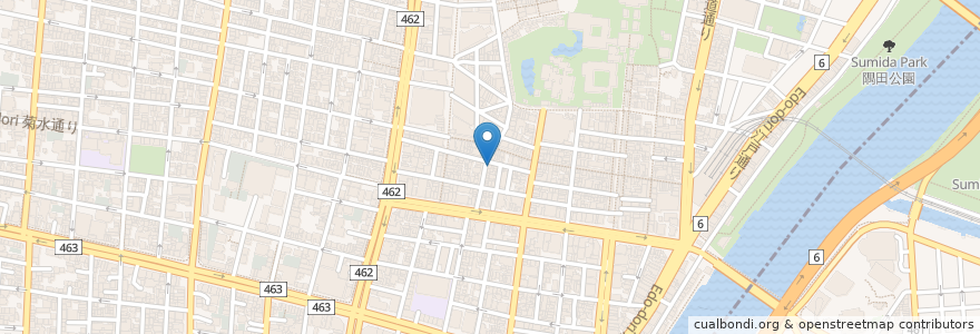 Mapa de ubicacion de 浅草ビアホール D's diner en 日本, 东京都/東京都, 台東区.