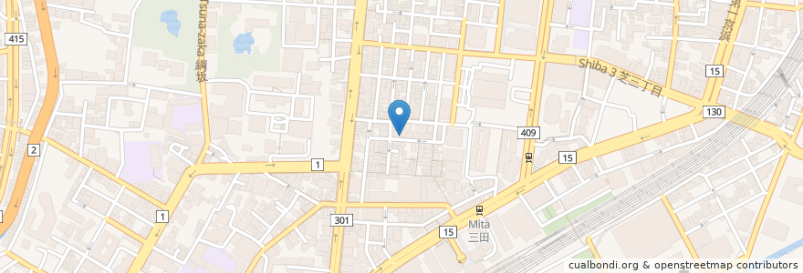 Mapa de ubicacion de 三田魚介センター en Japan, Tokio, 港区.