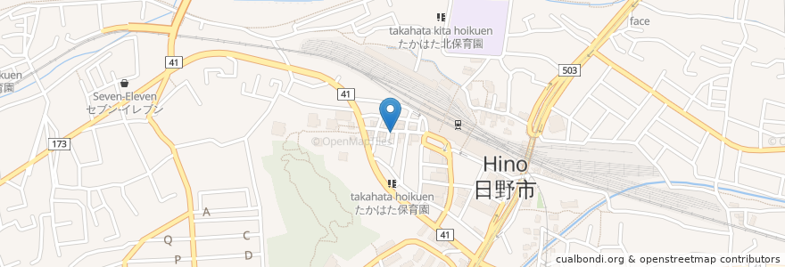 Mapa de ubicacion de 千寿庵 en Япония, Токио, Хино.