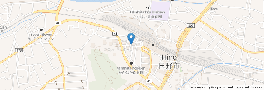 Mapa de ubicacion de 井上クリニック en 日本, 東京都, 日野市.