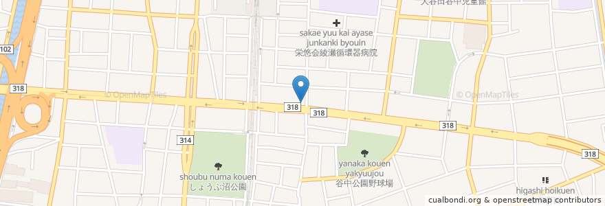 Mapa de ubicacion de ピザハット en Jepun, 東京都, 足立区.