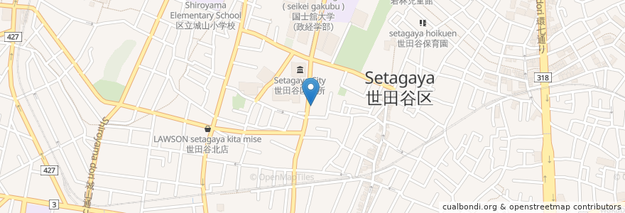 Mapa de ubicacion de ほっともっと en Giappone, Tokyo, 世田谷区.
