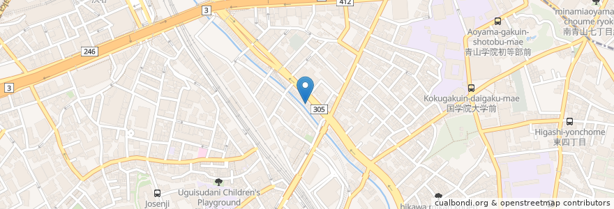 Mapa de ubicacion de ほっかほっか亭 en Jepun, 東京都, 渋谷区.