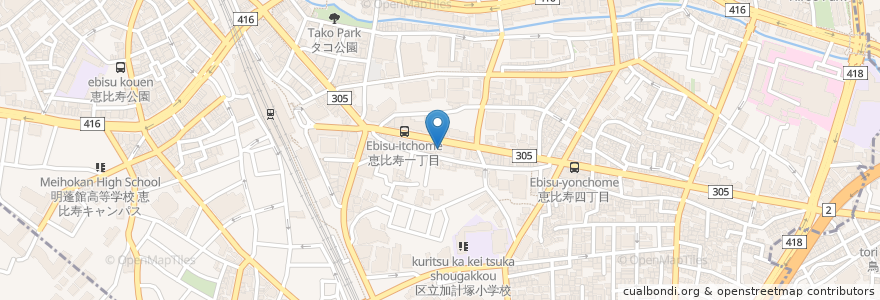 Mapa de ubicacion de 本家かまどや en 日本, 東京都, 渋谷区, 渋谷区.