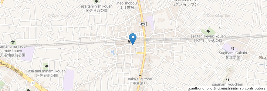 Mapa de ubicacion de 富士そば en Japan, 東京都, 杉並区.