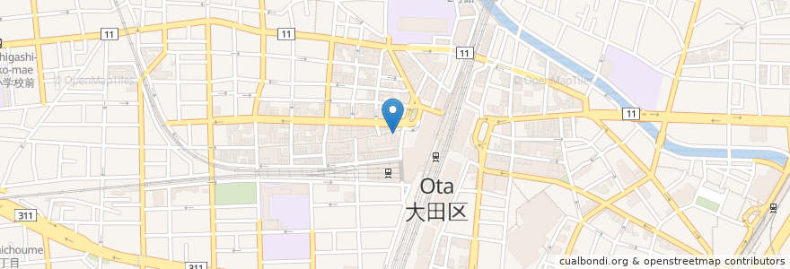 Mapa de ubicacion de 富士そば en Japan, Tokio, 大田区.