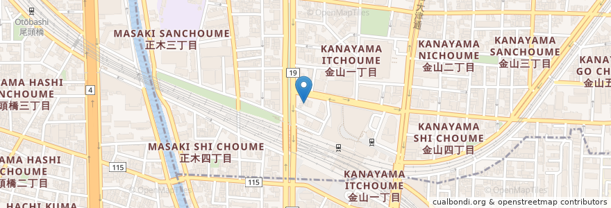 Mapa de ubicacion de 休玄寺 en Japan, Präfektur Aichi, 名古屋市.