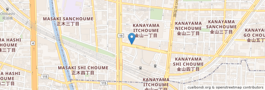 Mapa de ubicacion de NTT金山ビル前公衆 en ژاپن, 愛知県, 名古屋市.