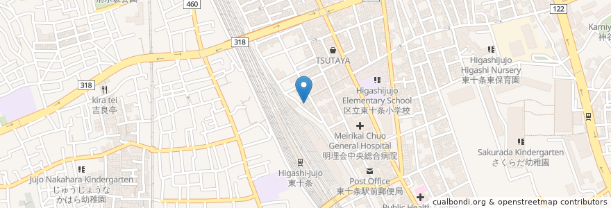 Mapa de ubicacion de 富士そば en Japonya, 東京都, 北区.