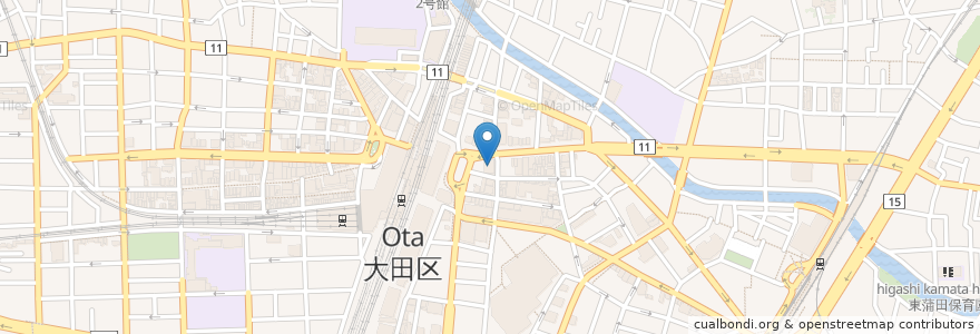 Mapa de ubicacion de みずほ銀行 en Japonya, 東京都, 大田区.