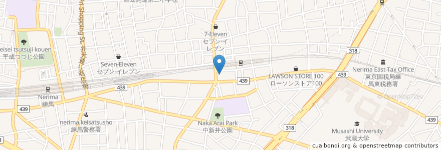 Mapa de ubicacion de みずほ銀行 en اليابان, 東京都, 練馬区.
