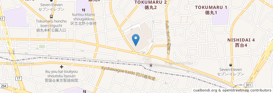 Mapa de ubicacion de みずほ銀行 en Япония, Токио, Итабаси.