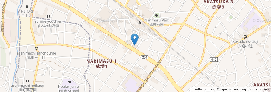 Mapa de ubicacion de みずほ銀行 en Japan, 東京都, 練馬区.
