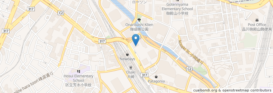 Mapa de ubicacion de マツモトキヨシ en Japon, Tokyo, 品川区.