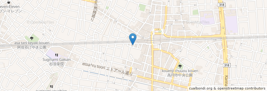 Mapa de ubicacion de ボジョレー村 en 日本, 東京都, 杉並区.