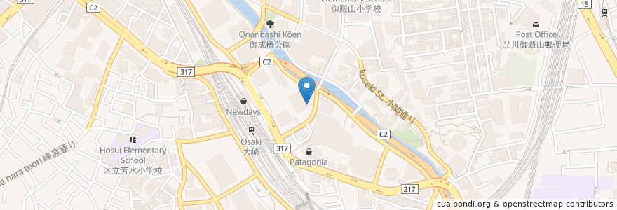 Mapa de ubicacion de みずほ銀行 en Giappone, Tokyo, 品川区.