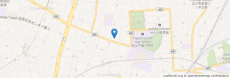 Mapa de ubicacion de みずほ銀行 en ژاپن, 東京都, 品川区.