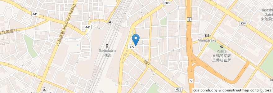 Mapa de ubicacion de みずほ銀行 en Jepun, 東京都, 豊島区.