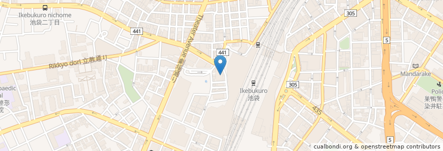 Mapa de ubicacion de みずほ銀行 en 일본, 도쿄도, 豊島区.