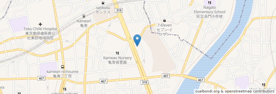 Mapa de ubicacion de 光明寺 en اليابان, 東京都.