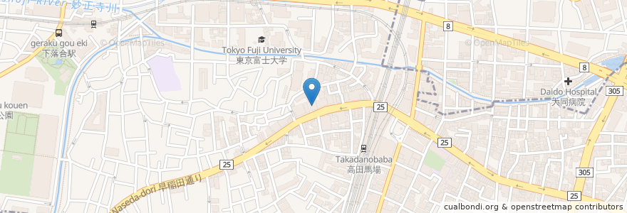 Mapa de ubicacion de みずほ銀行 en ژاپن, 東京都, 新宿区.