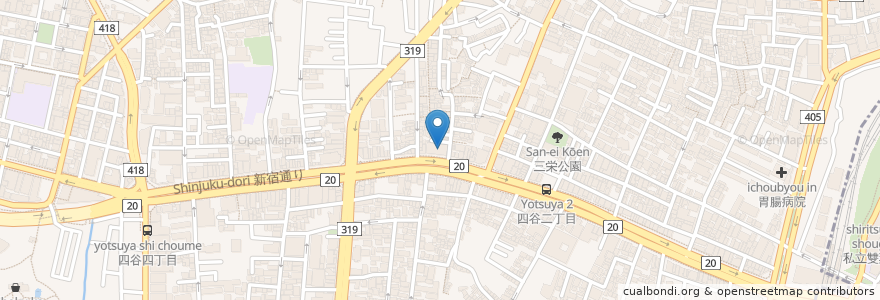 Mapa de ubicacion de みずほ銀行 en Japon, Tokyo, Shinjuku.