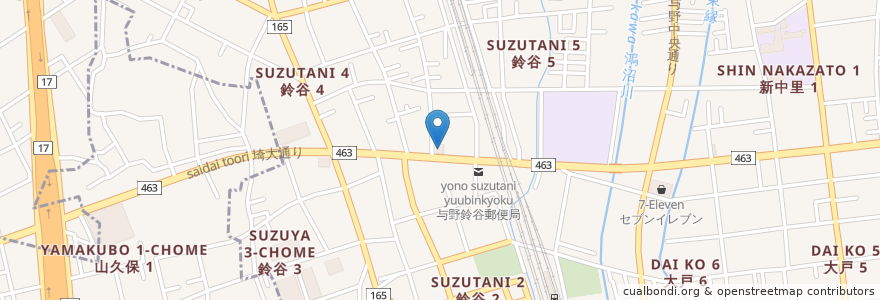 Mapa de ubicacion de navi en Japonya, 埼玉県, さいたま市, 中央区.