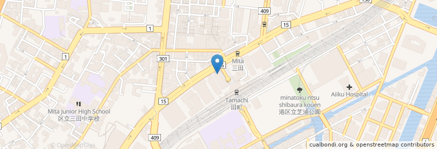 Mapa de ubicacion de みずほ銀行 en Japão, Tóquio, 港区.