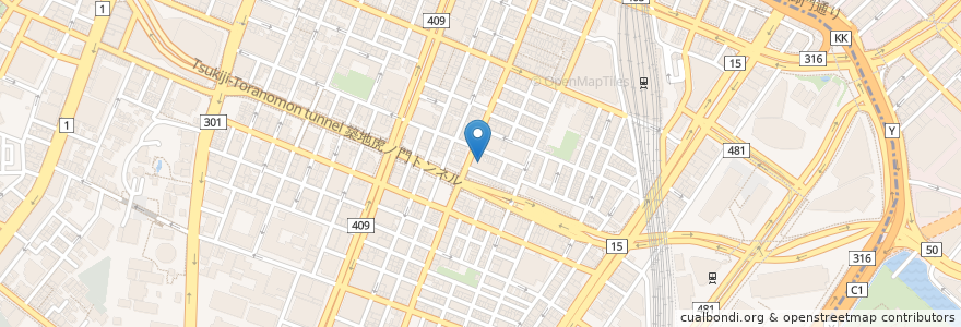 Mapa de ubicacion de みずほ銀行 en Japonya, 東京都, 港区.